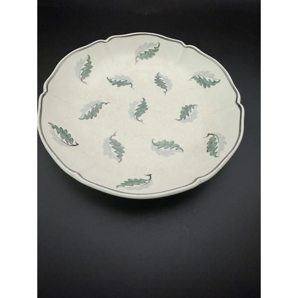 Wedgwood Moonstone Millicent Taplin Falling Leaves Bowl c1930 Art Deco 8.5